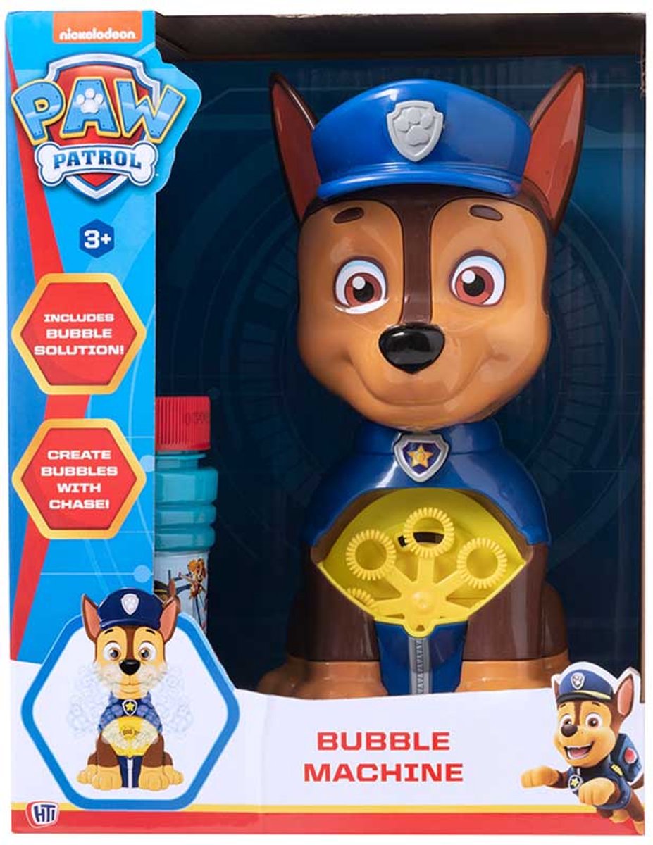 HTI Paw Patrol bellenblaasmachine Chase - Speelgoed bellenpret voor kinderen.