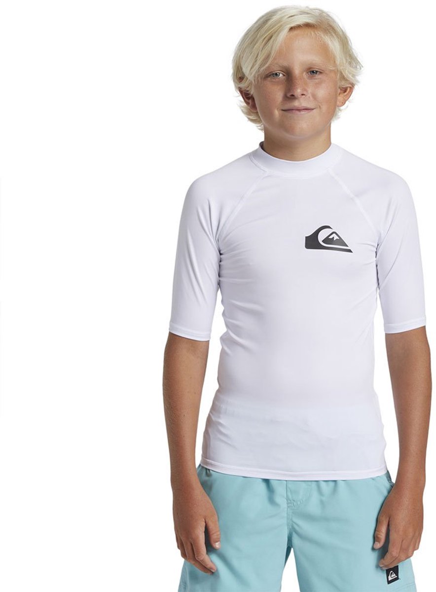 Quiksilver Upf50 Korte Mouw Rash Guard 12 Years Meisje Wit