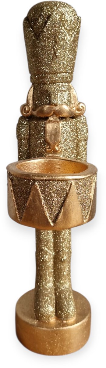 Daan Kromhout – Waxinehouder – Notenkraker – Goud – Steen -15x9x37cm