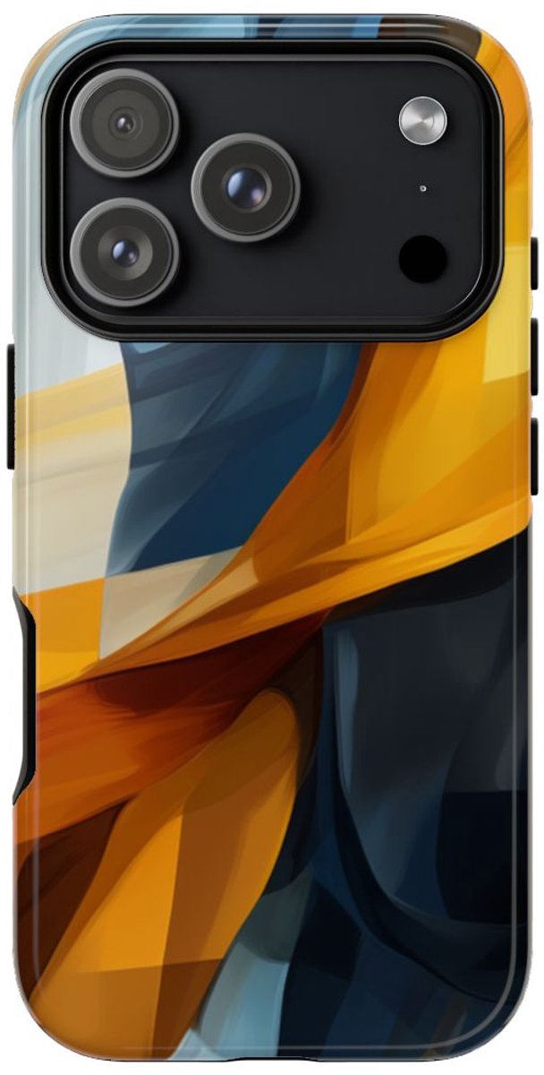 Abstracte Vloeiende Kleurenblokken – Telefoonhoesje Geschikt voor iPhone 17 Pro