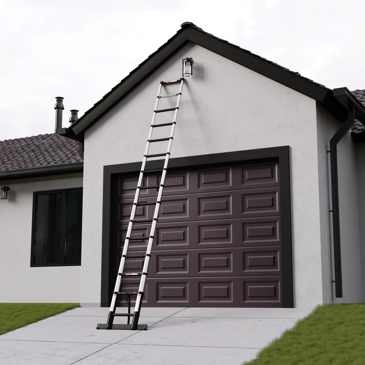 RMBO Telescopische Ladder - Telescoopladder - 4.40m lang, Compact en Draagbaar met Soft Closing Systeem, Geschikt voor Particulier en Professioneel Gebruik, Telescopische Vouwladder, Max. Belasting 150 kg, EN 131.6 – foto 2