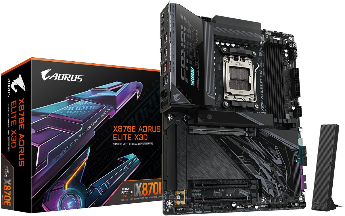 GIGABYTE X870E AORUS ELITE X3D AMD X870E Socket AM5 ATX