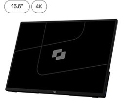 Screenmate® One 4K Portable Monitor 15,6” - Draagbare Monitor met Beschermhoes - Extra Scherm Laptop - Draagbaar Beeldscherm - Grijs