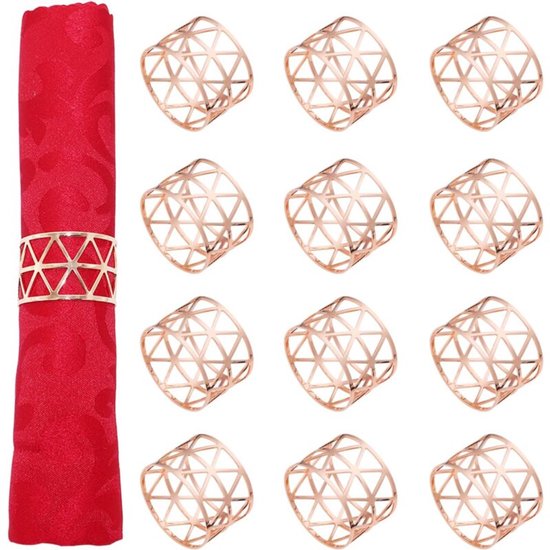 Ajuny Decoratieve handgemaakte houten servetringen houder bulk voor tafeldecoratie diner feestelijke bruiloft diner diner kerst boerderij familie Thanksgiving dagelijks gebruik set van 12