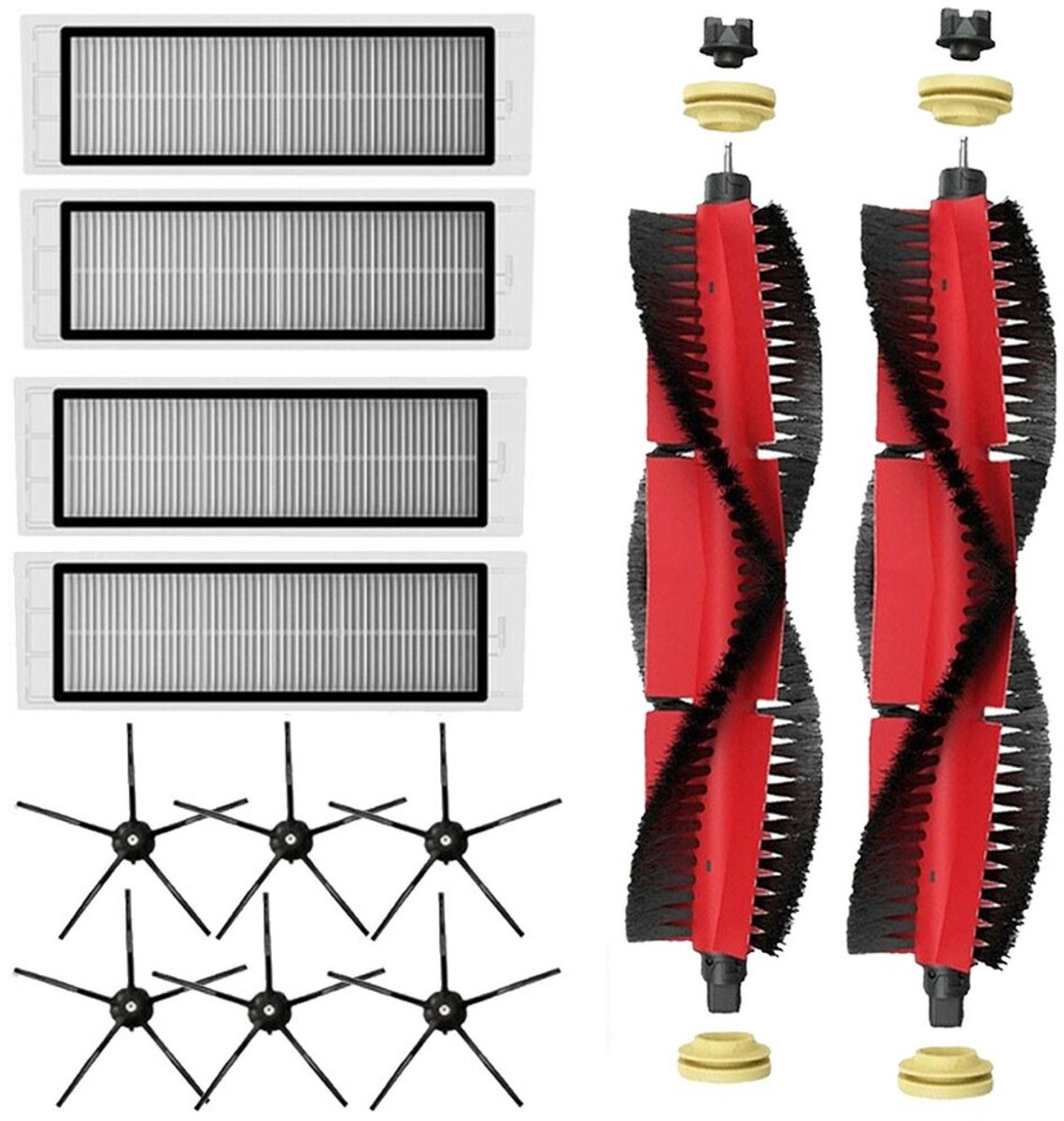 Geschikt voor Dweildoekfilter Zijborstel Onderdeel Geschikt voor Roborock S6 S5 MAX S60 S65 S50 S55 T6
