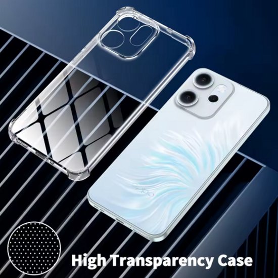 AVIZAR Hoesje Geschikt voor Oppo Reno 14 Zachte Siliconen Versterkte Hoeken en Verhoogde Randen Telefoonhoesje Transparant AVIZAR Hoesje Geschikt voor Oppo Reno 14 Zachte Siliconen Versterkte Hoeken en Verhoogde Randen Telefoonhoesje Transparant