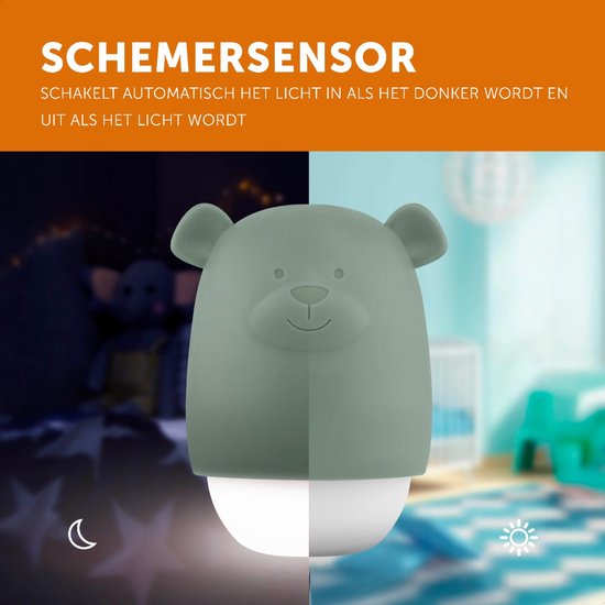 Zazu Benny de Beer Taupe Nachtlampje ZA-BENNY-01 van Merkloos — afbeelding 3