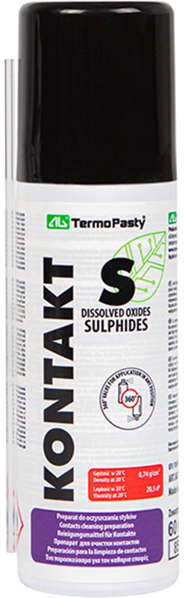 TermoPasty Kontakt S Spray - Contactreiniger & Smeermiddel - 60ml