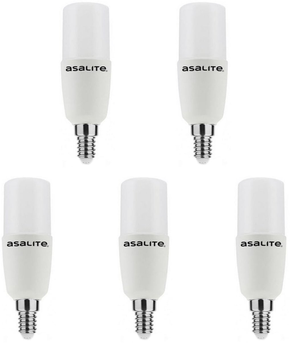 Asalite LED Lamp T37 E14 Fitting - 7W = 47W - 600 Lumen - 3000K Warm Wit Licht - Niet Dimbaar - 220-240V - 5 stuks