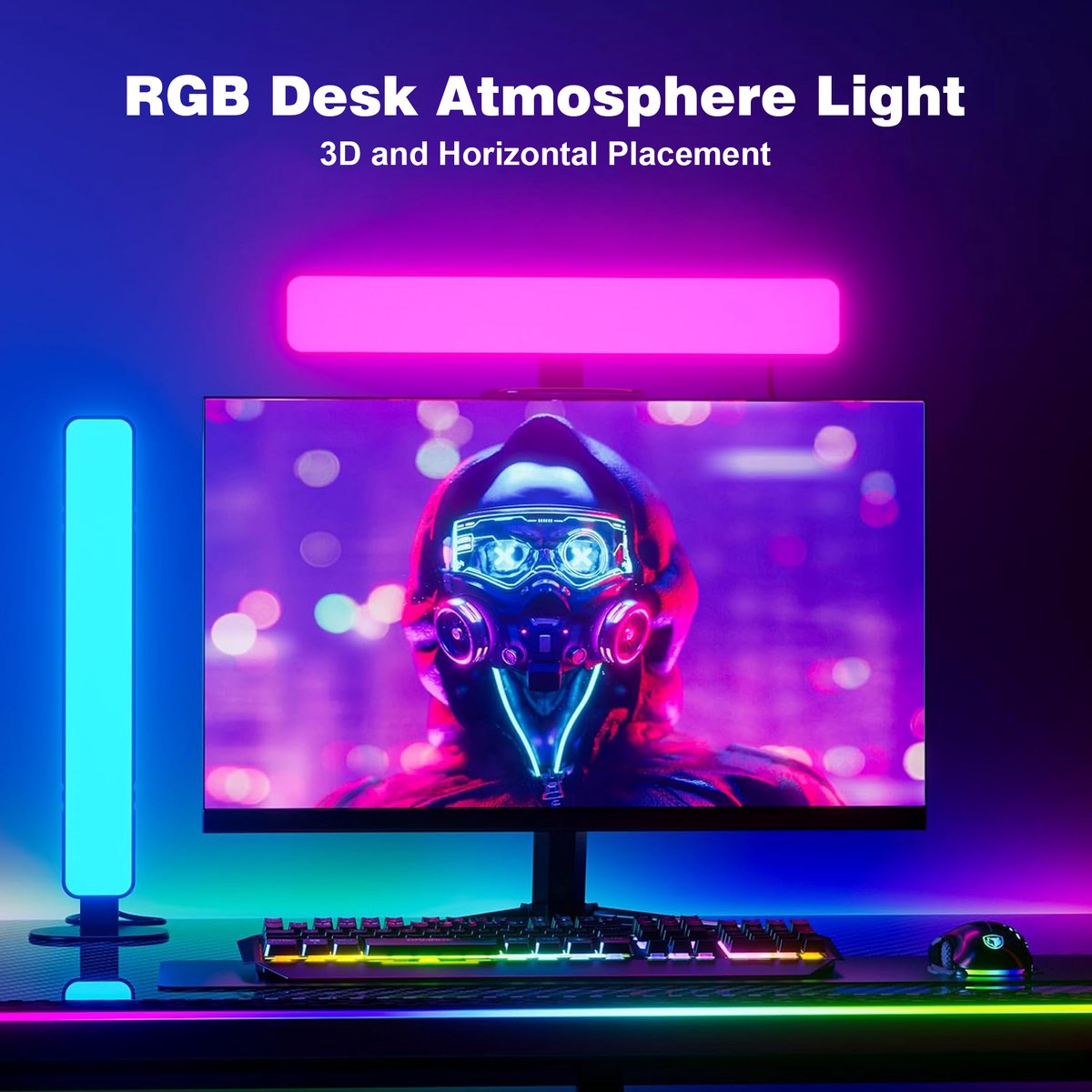 YONO Light Bar RGB - LED Monitorverlichting, 2 stuks thumbnail 5