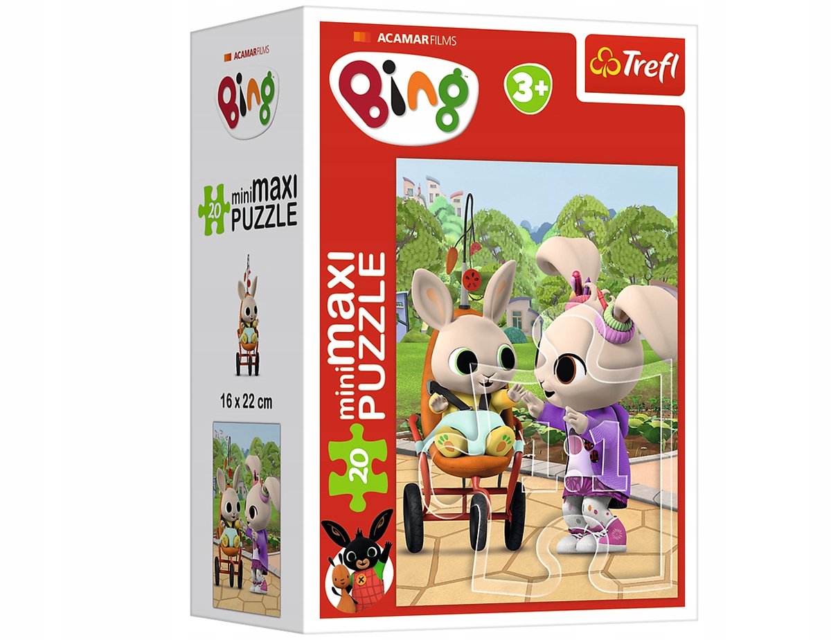 Trefl Mini Maxi Bing Puzzel 20 Elementen - Konijn Coco