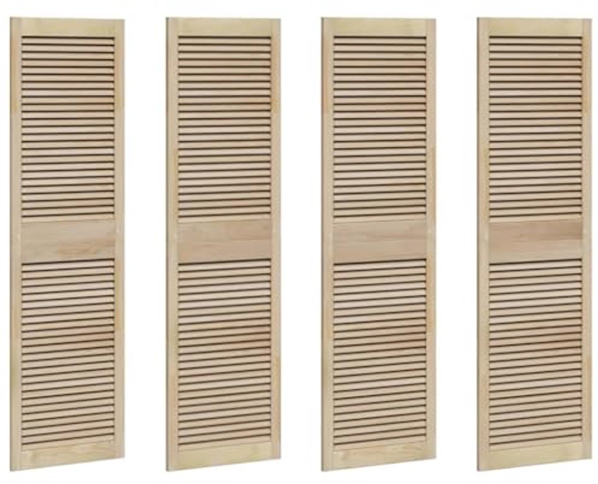 Rustieke Opbergkast van 170 x 49,5 cm van Massief Grenenhout met Slede Deuren en Verstelba