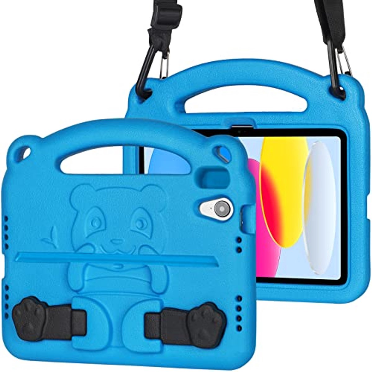 Schokbestendige Lichtgewicht Hoes voor iPad 10e Generatie - Met Schouderriem en Pennenhouder - Geschikt voor 10,9 Inch