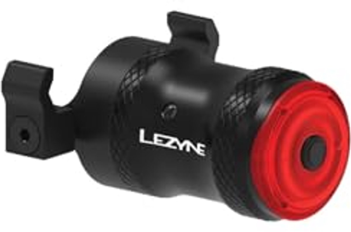 LEZYNE Zadel Ai Alert 250 achteraan gemonteerde fietslicht, 250 lumen, weg-, grind-, woon-werk-/stadsfiets, 5 modi, inclusief Ai-waarschuwingsfunctie