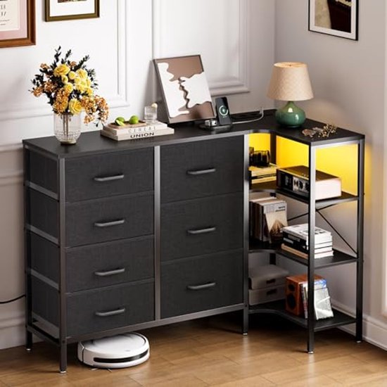 LLGWGL Hoekkast, badkamerkast, badkamermeubel, moderne hoekcommode van MDF met ledverlichting, app-besturing, glazen front, kantelbeveiliging voor woonkamer, slaapkamer, 63,5 x 124 cm (groen