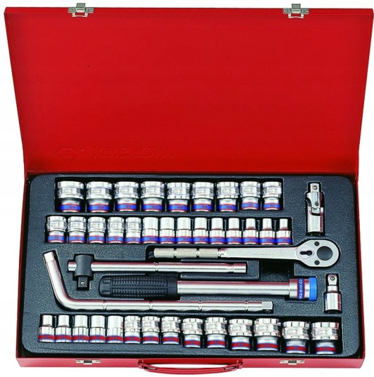 King Tony Doppelte Steckschlüssel-Satz 1/2" 43-teilig metrisch & Zoll