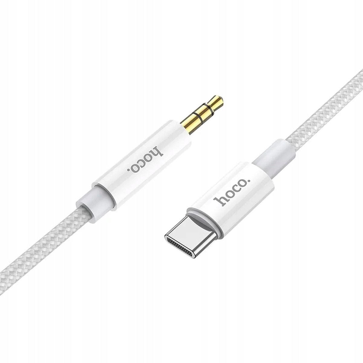HOCO AUX Kabel 3,5mm Jack naar USB-C 1m Zilver