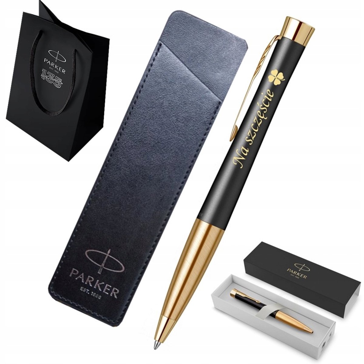 Parker Urban Black GT-pen met gravure - gratis geschenk en doosje