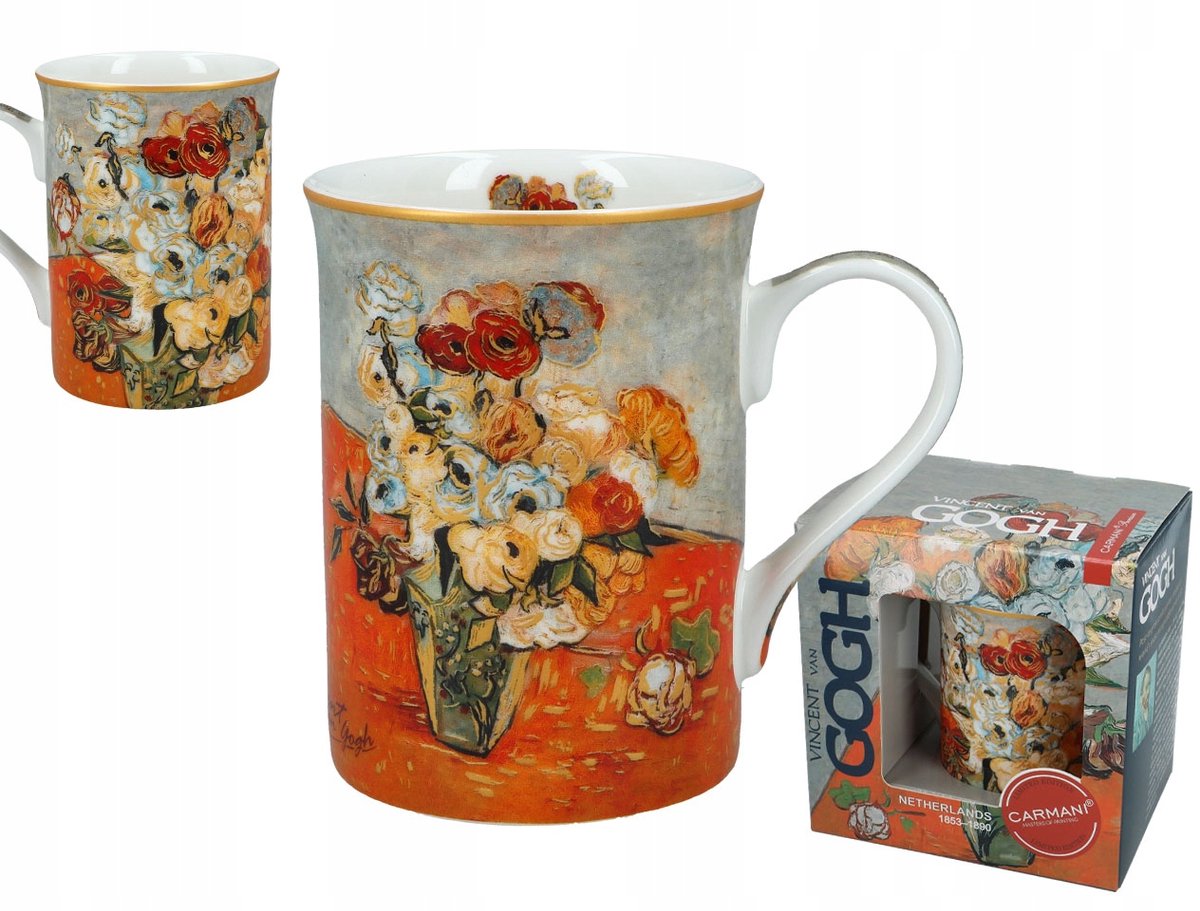 Van Gogh Mok - Rozen en Anemonen, 350ml, Porselein