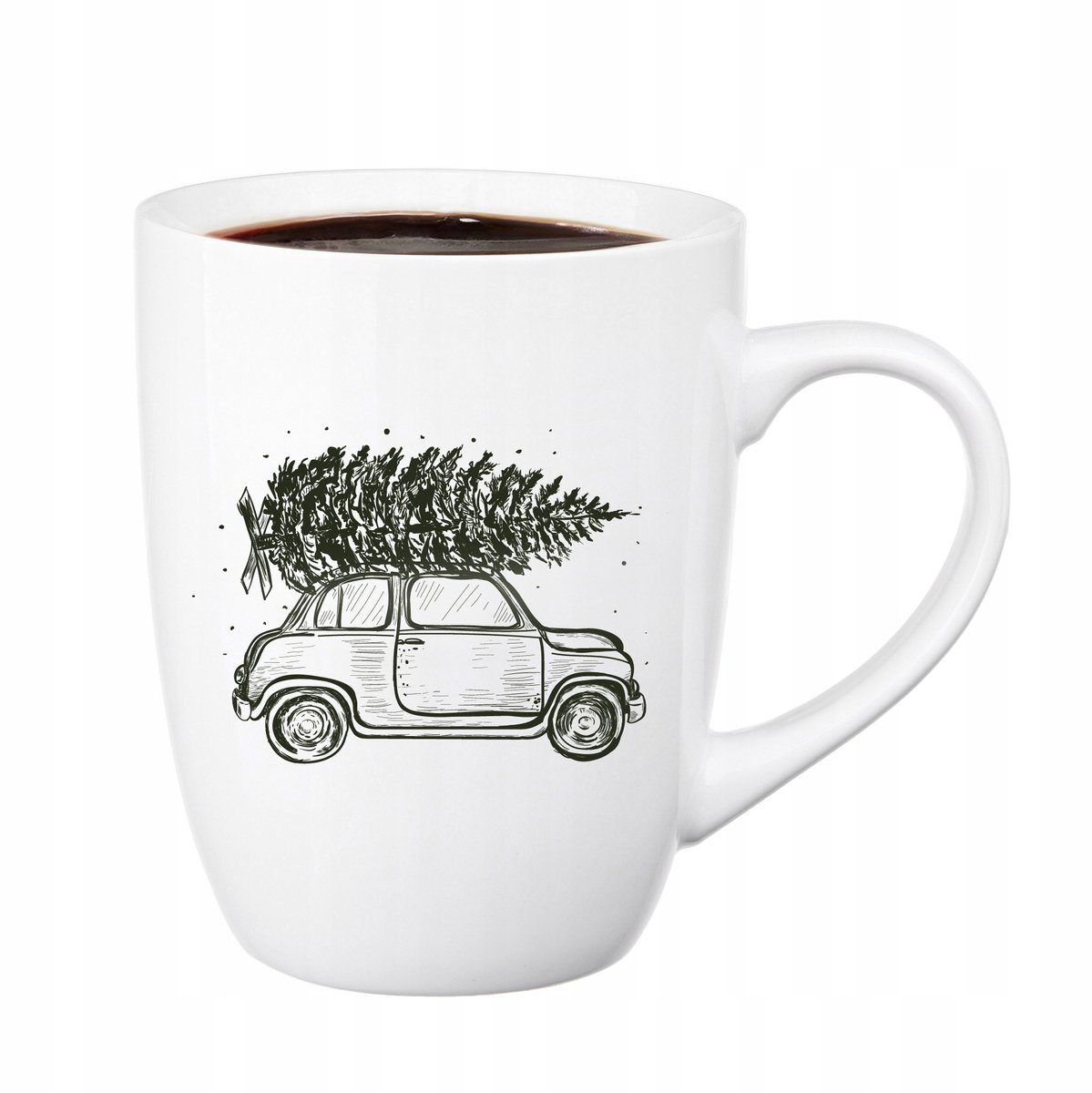 Bruno Keramische Mok 300ml - Kerstauto Thema