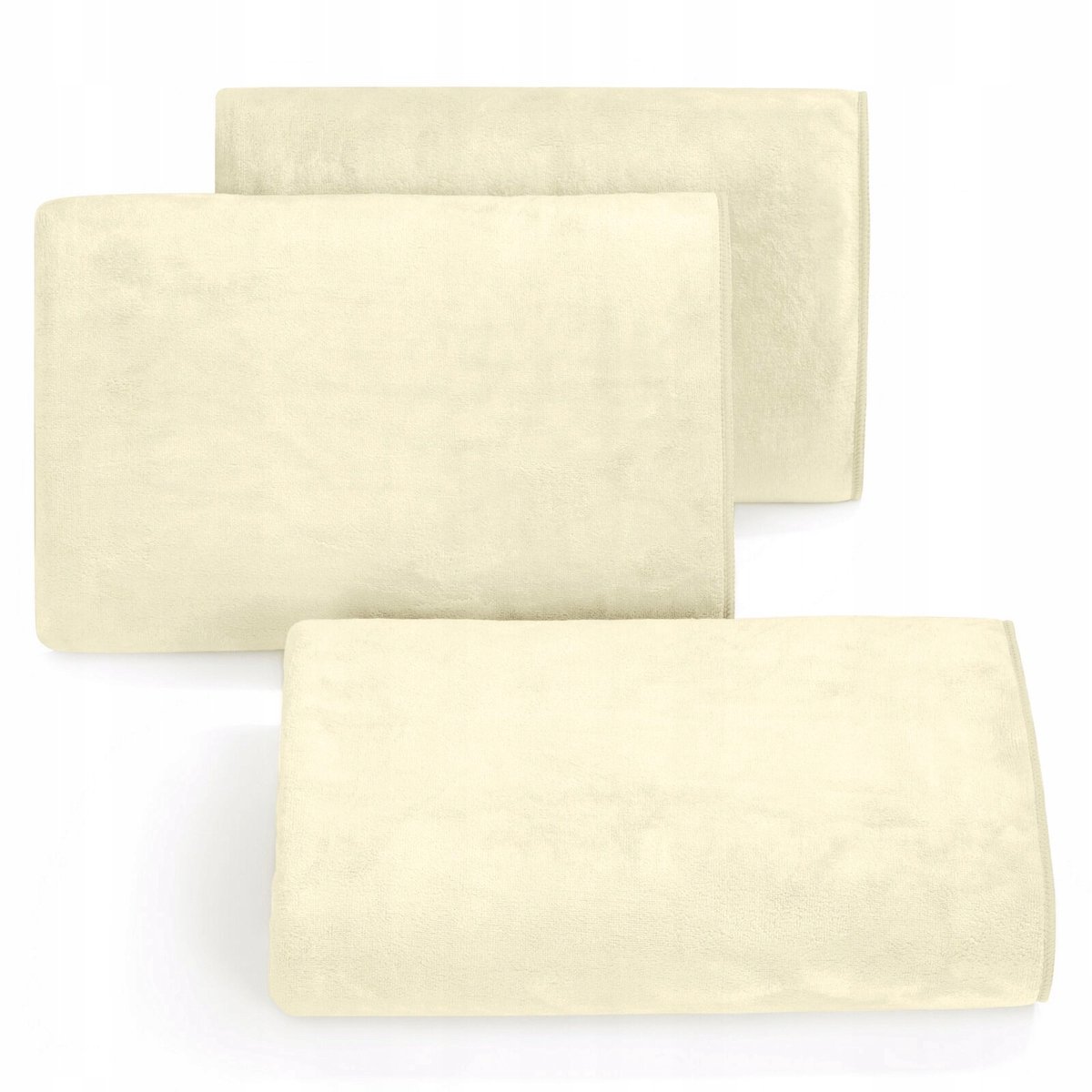 Zachte Microvezel Badhanddoek Amy3 - 70x140 cm - Crème