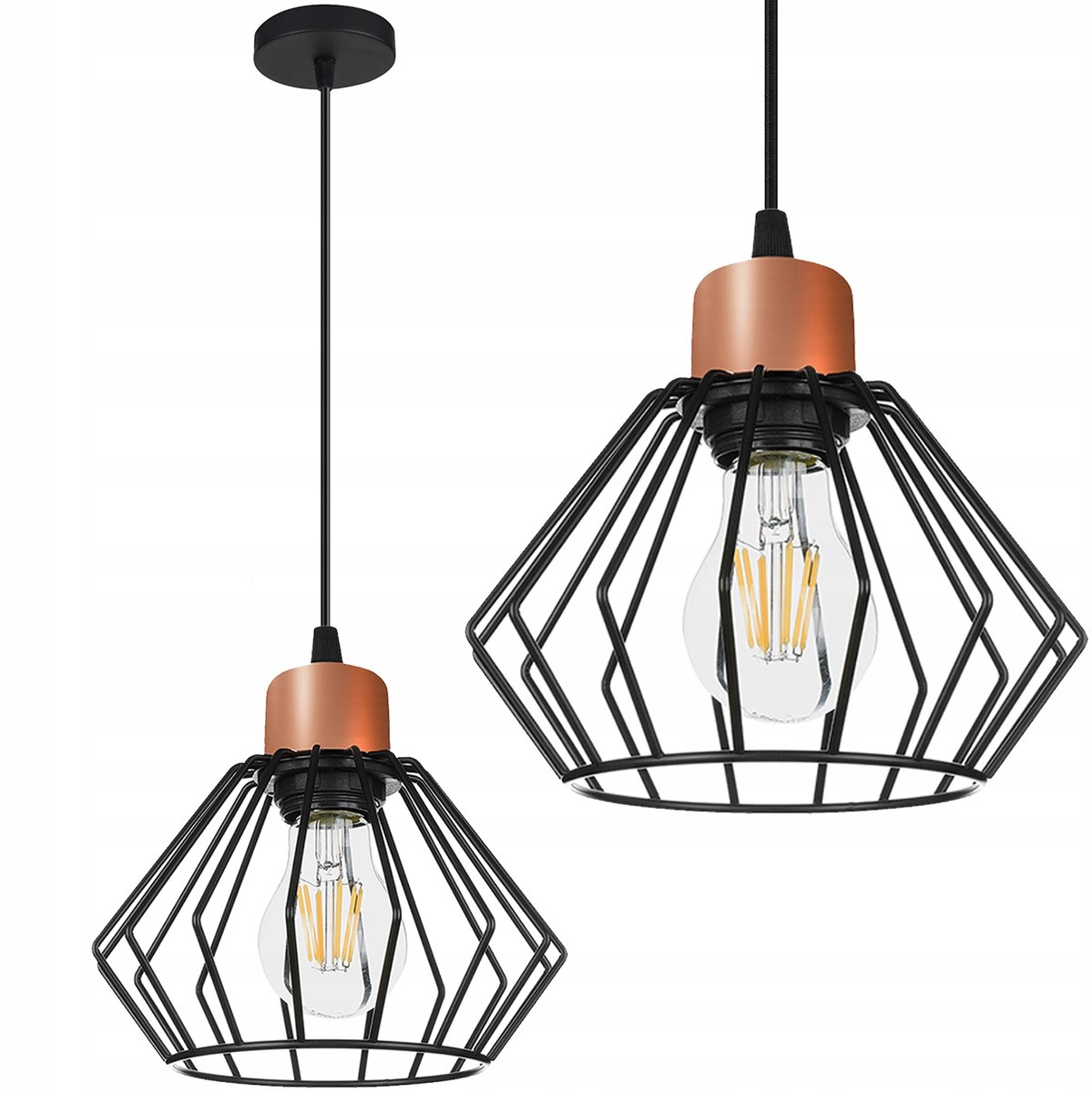 Luxe Hanglamp Diamant LX-1030 Cooper - Modern Design