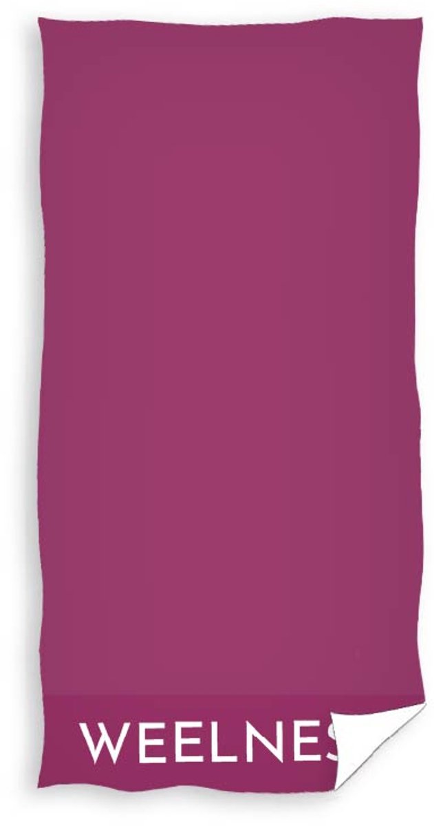 Luxe Katoenen Badhanddoek Paars 90x180 cm - 450 GSM