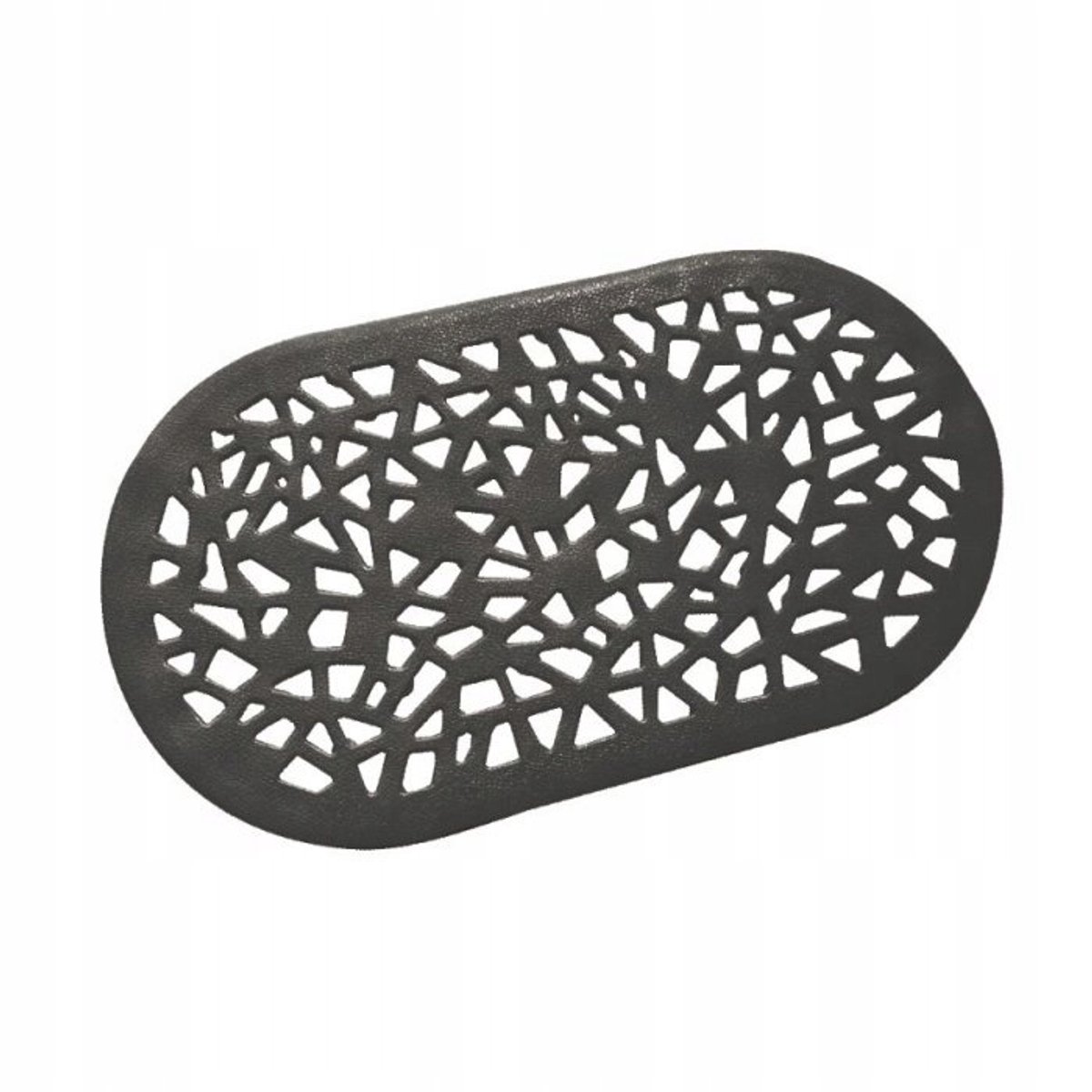 Bisk Grenada Antislip Douchemat Zwart 68x39 cm PVC