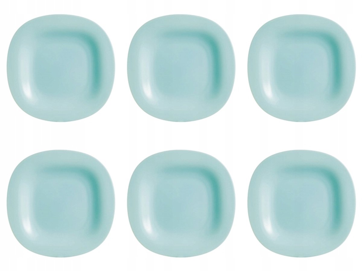 Luminarc Carine Neo Dessertbordenset - 6 stuks, Turkoois, 19,5 cm