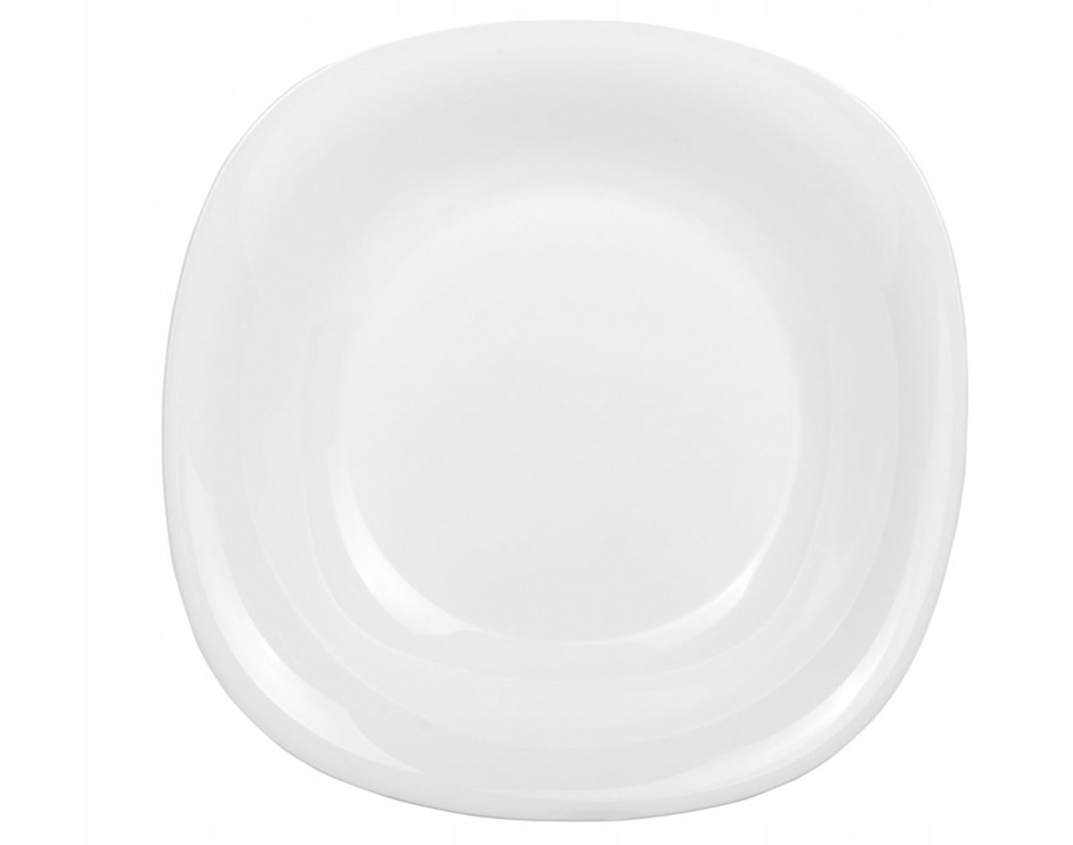 Luminarc Carine Diepe Borden Wit Vierkant 21 cm - Set van 6