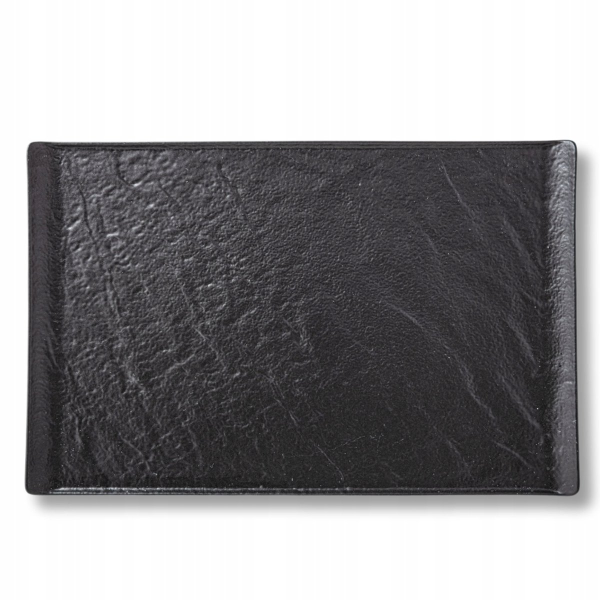 Wilmax Rechthoekige Porseleinen Borden Zwart 29,5x14,5 cm