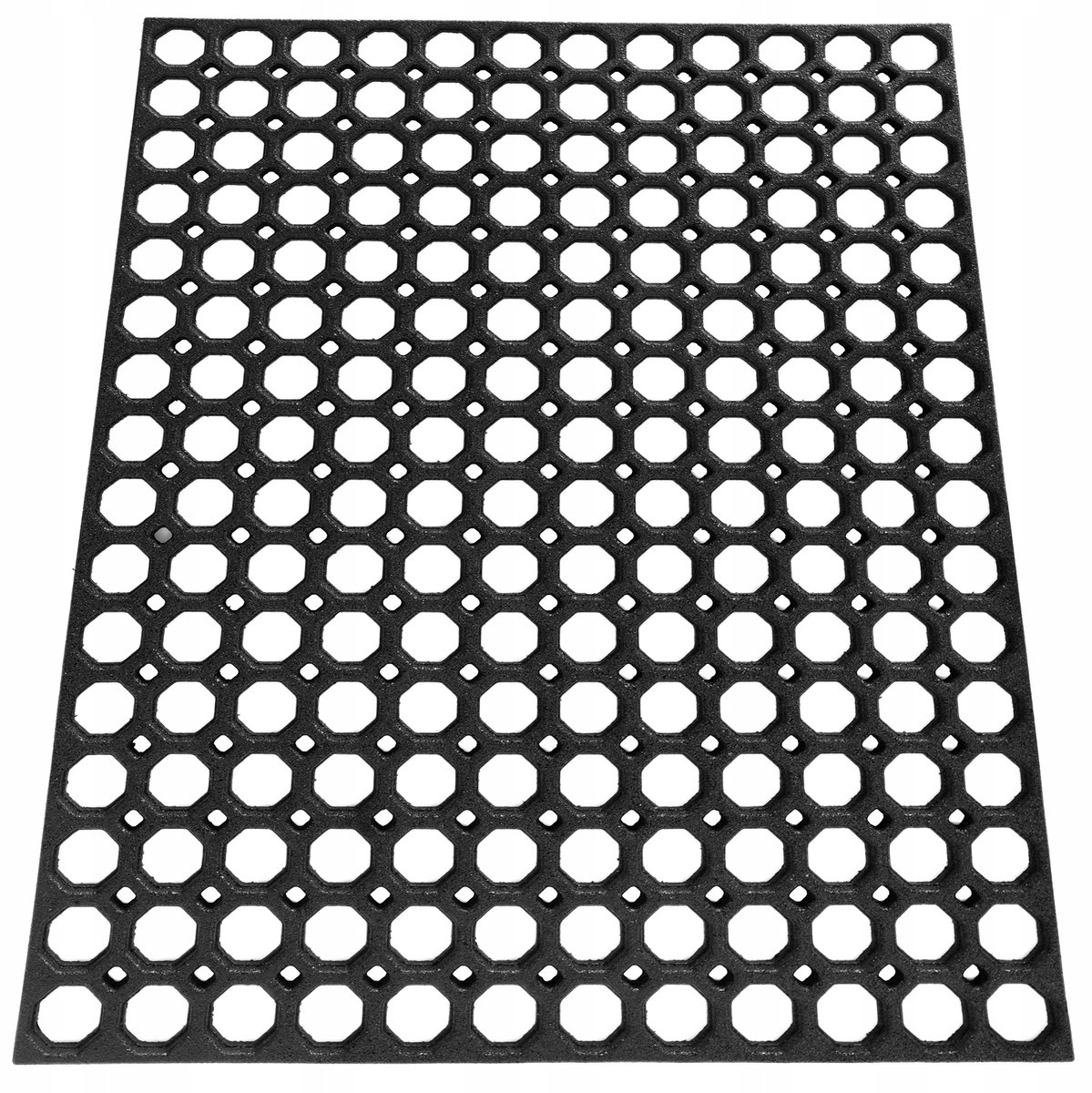 Stevige rubberen deurmat 60x80cm - vuil-, sneeuw- en moddervanger