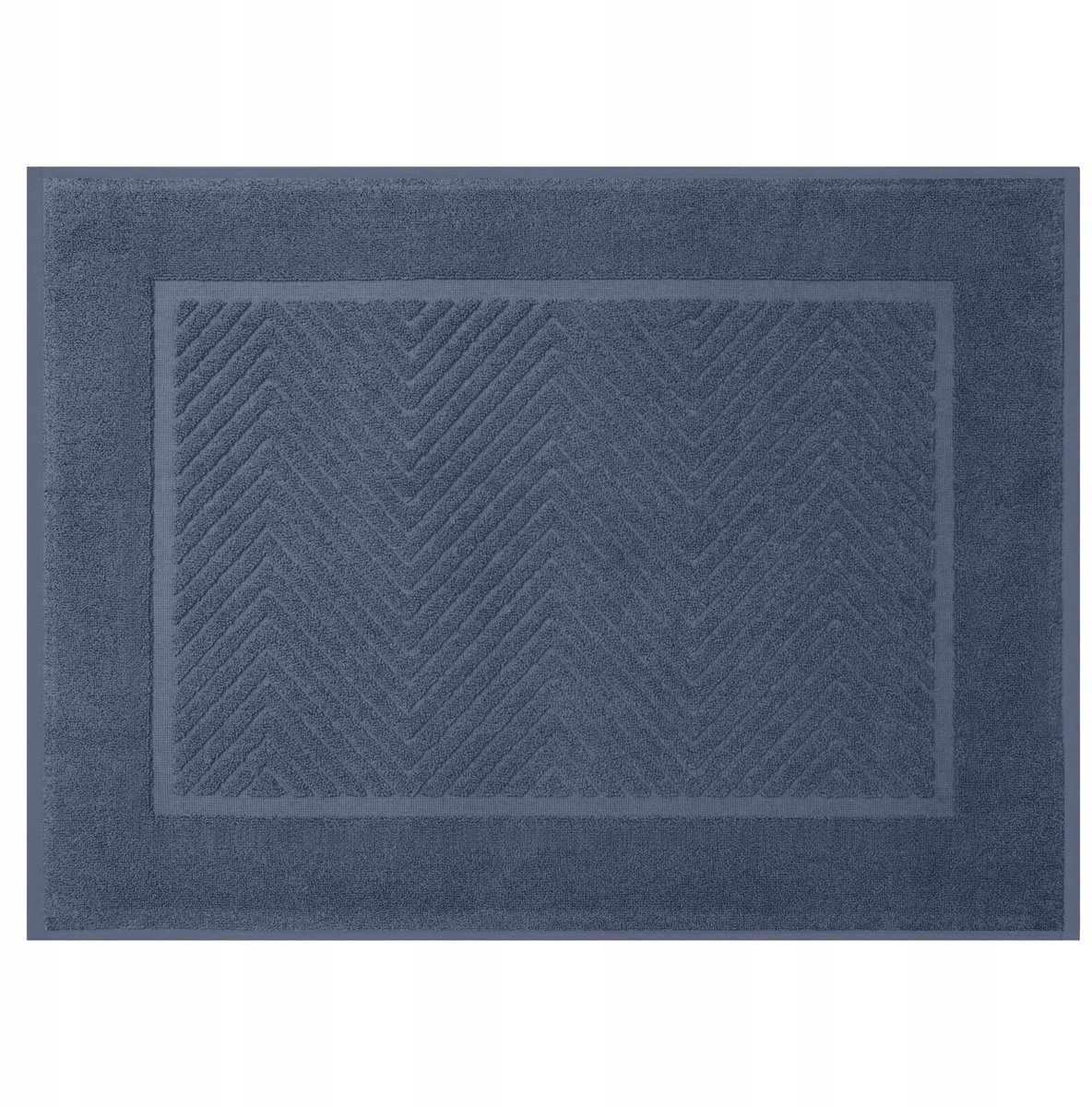 Badkamerkleed Katoen 50x70 cm - Zwart-Wit Zigzag Patroon
