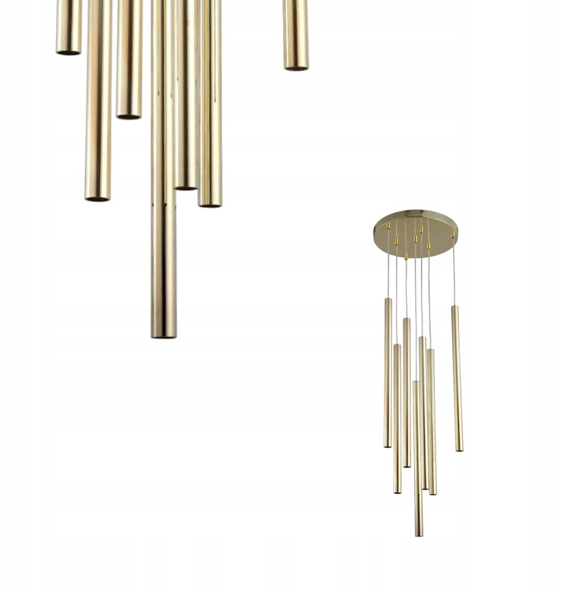 LUNGO Gouden Plafondlamp Glamour 7x5W G9 - Stijlvolle Verlichting