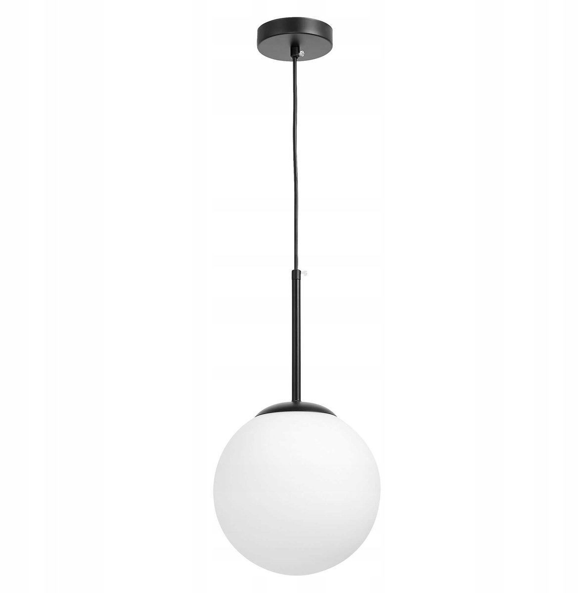 Lumina Deco Fredica Hanglamp Zwart Wit Glas E27
