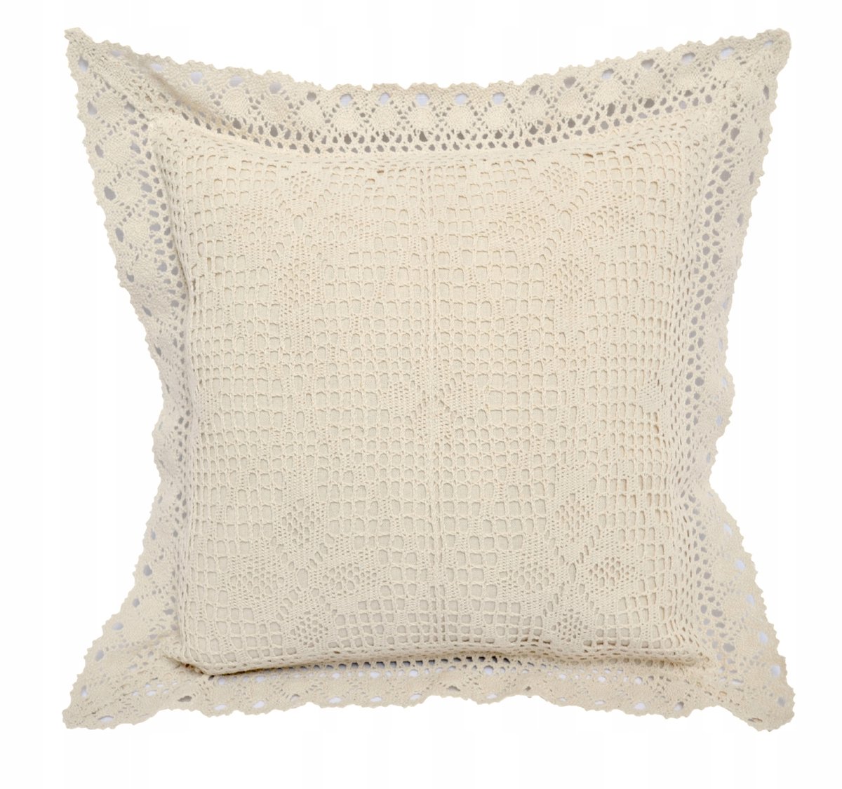 Boho Kussenhoes Hackerk Ecru 40x40 cm