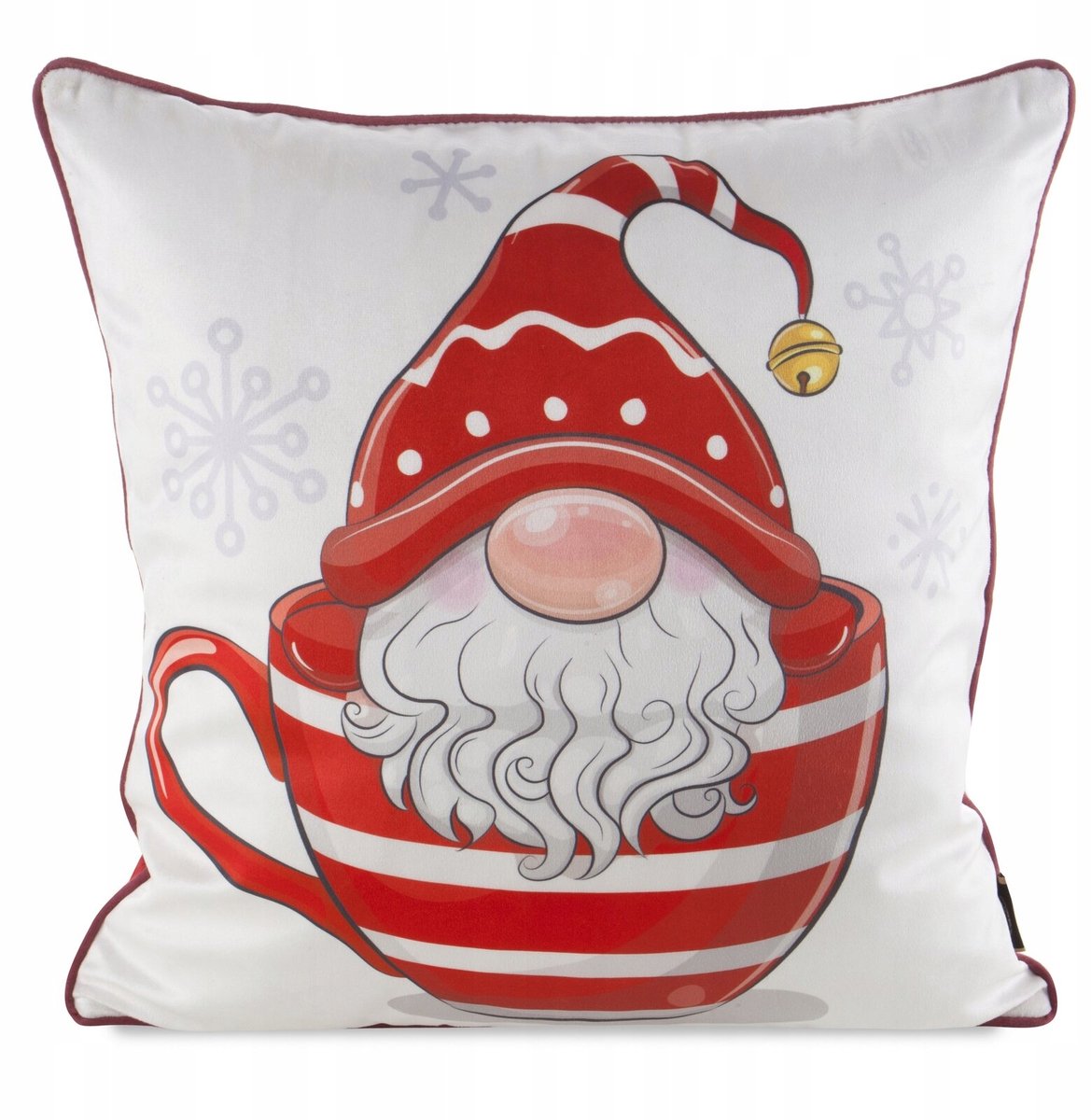 Decoratieve Kerst Kussensloop 45x45cm - Zachte Microvezel met Kabouter