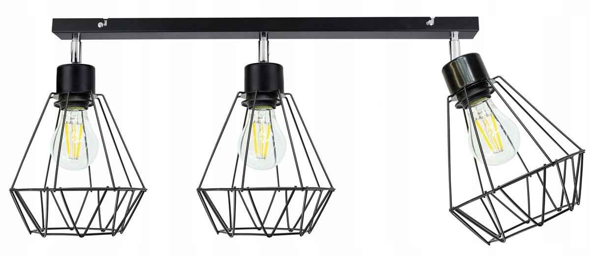 Hanglamp Druti BRYLANT Zwart Metaal E27 3 Lichtpunten