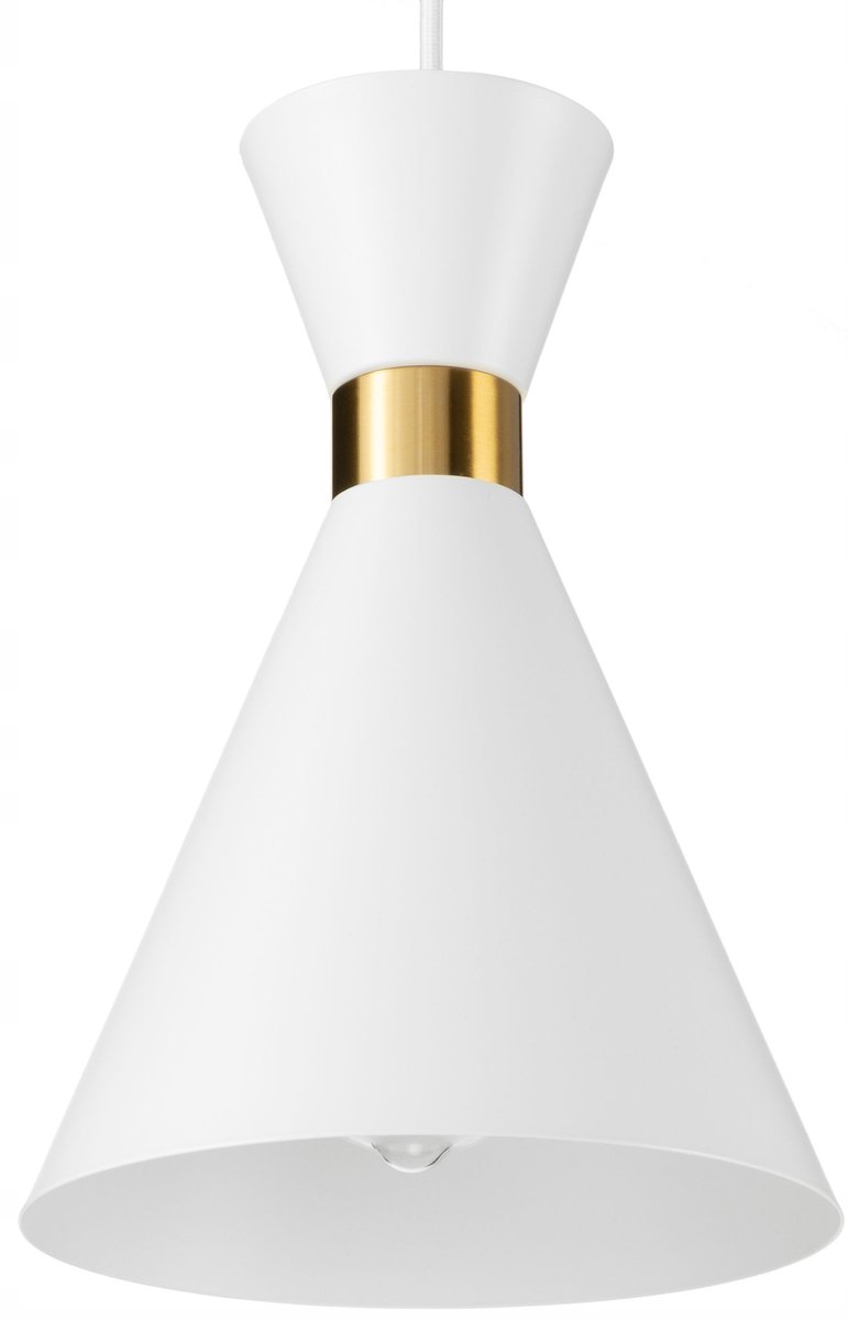 Fit Witte Loft Hanglamp Metaal E27 - Stijlvol & Modern