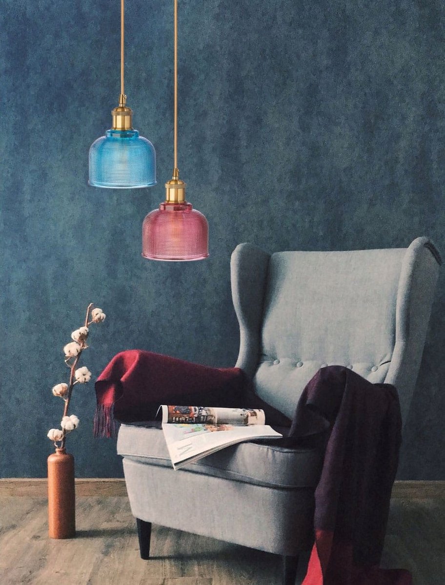 Glazen Hanglamp BELL Rood - Stijlvol en Modern