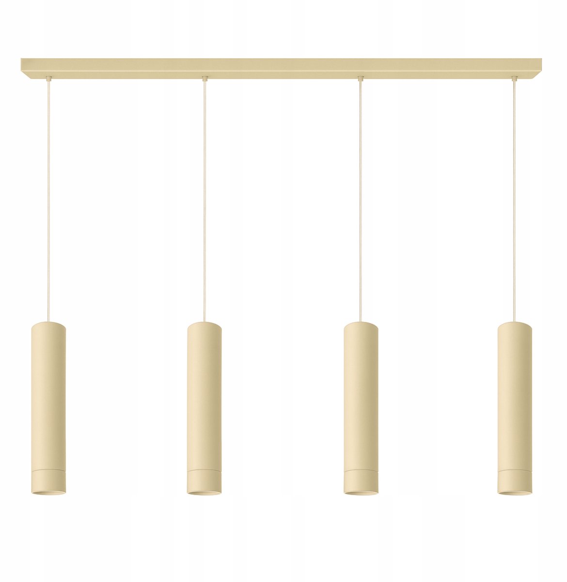 Hanglamp Tuba Beige Kasjmier LED 4xGU10 - 60cm Breedte