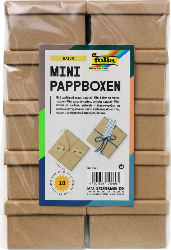MytaYt 20 Stück Kleine Geschenkboxen Weiß & Braun mit Herz MytaYt 20 Stück Kleine Geschenkboxen Weiß & Braun mit Herz