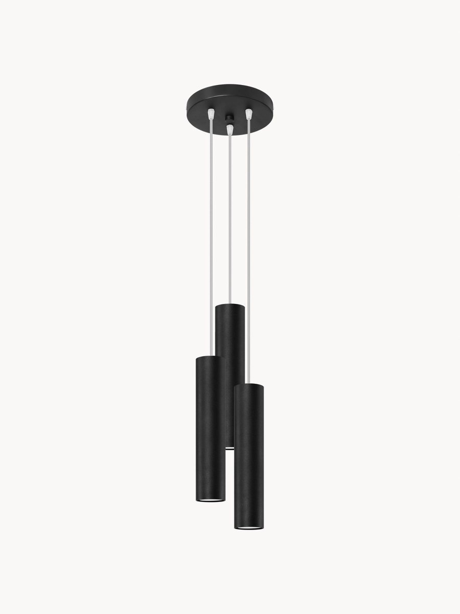Nice Lamps Castro Hanglamp 3x GU10 Zwart/Wit