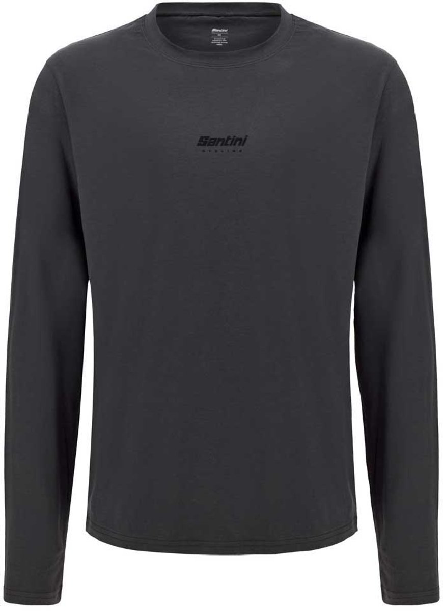 Santini T-shirt Met Lange Mouwen Grijs