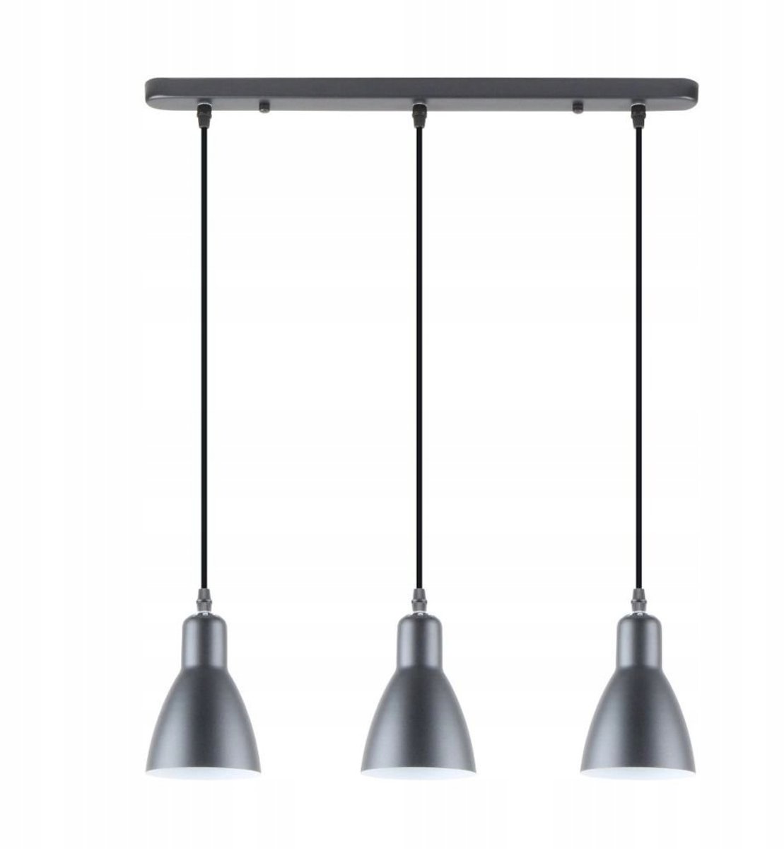 MORA Drievoudige Hanglamp Zwart/Grijs - Stijlvol Boven Eettafel