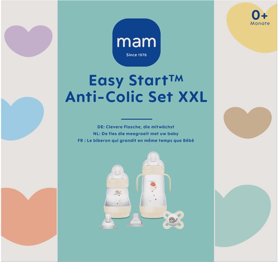 MAM - Easy Start Babyfles Set XXL - Anti-Koliek - BPA-Vrij - 0+ Maanden - Uni — afbeelding 5