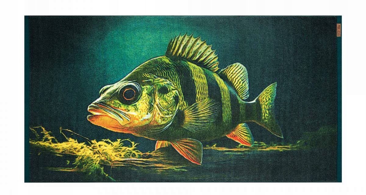 Zwoltex Badhanddoek OKOŃ 70x140cm - Exclusief Kunstwerk voor Vissers