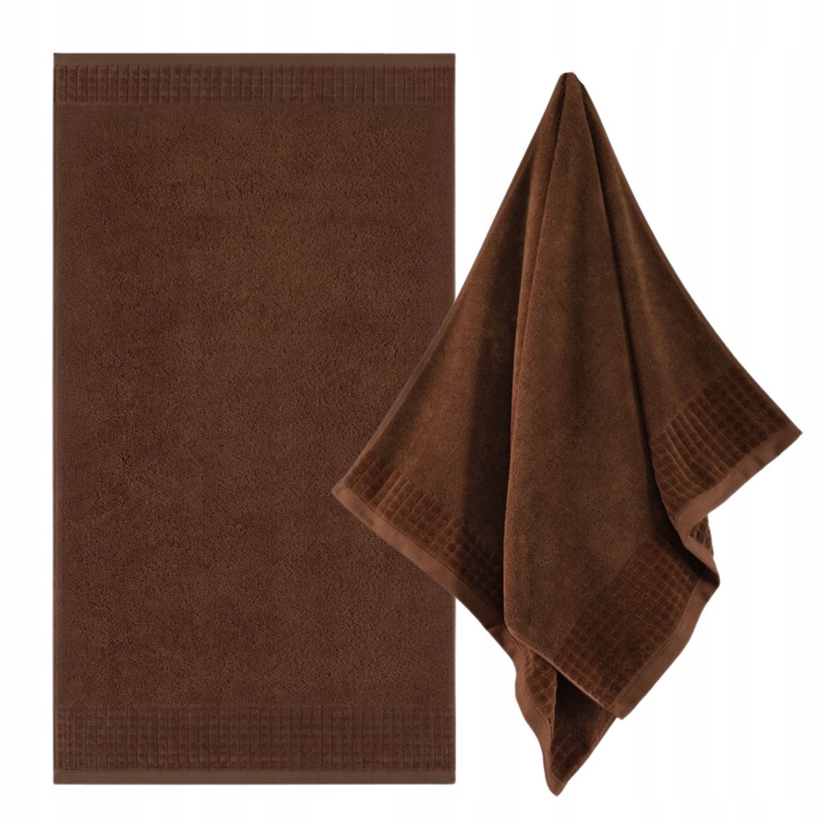 Zwoltex Paulo 3 AB badhanddoek bruin 70x140cm, 500g/m², antibacterieel