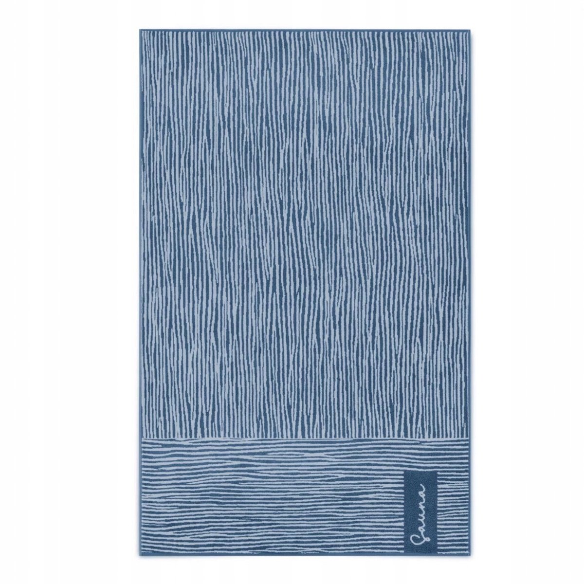 Zwoltex Tavo Sauna Handdoek Blauw 100x180cm - Egyptisch Katoen