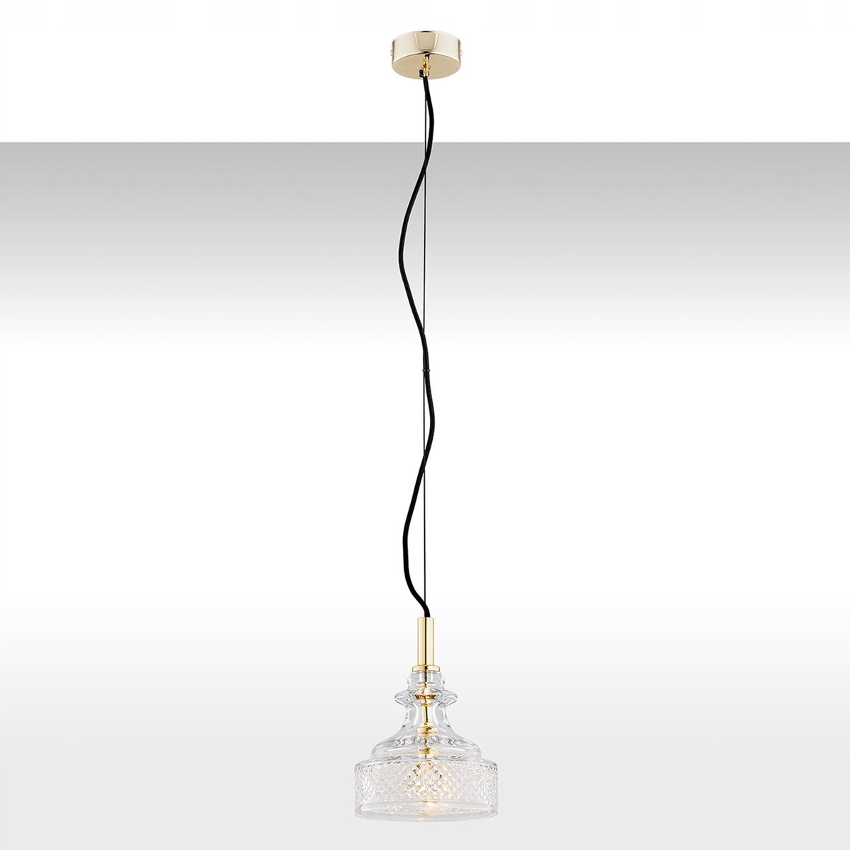 Argon CRUZ Hanglamp E14 - Transparant Glas & Messing